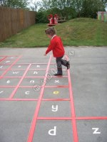 Alphabet Jump playground marking/equipment photo - Nursery and Reception, Markings, Primary, Alphabet