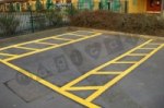 Disabled Parking Bay - Double playground marking/equipment photo - Markings, Public Spaces, Special needs, Parking Spaces