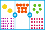 Counting Coins - 6 Box playground marking/equipment photo - Markings, Primary, Educational