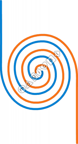 Design of playground marking/equipment - Dizzy Spiral two colours | Nursery and Reception / School playground markings / Primary schools