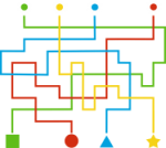 Flower Tangle - Nursery playground marking/equipment photo - Nursery and Reception, Markings, Skill Related