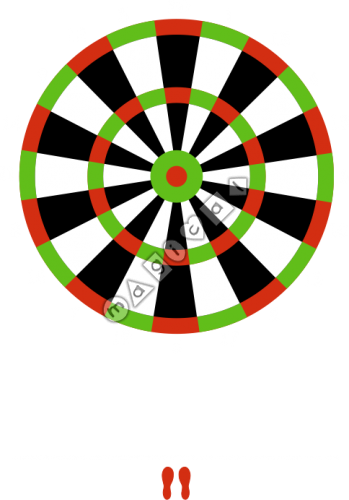 Design of playground marking/equipment - Dartboard | School playground markings / Primary schools / Number