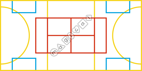 Design of playground marking/equipment - Multi Court 2 | School playground markings / Primary schools / Secondary schools and Further Education / Sports and Training