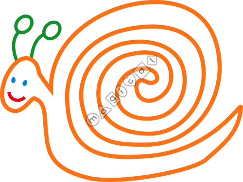 Design of playground marking/equipment - Snail Trail | Nursery and Reception / School playground markings / Primary schools / Circuits and Activity Trails