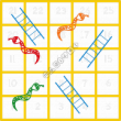 Thumbnail design of playground marking/equipment - Snakes and Ladders 1 - 25