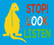 Thumbnail design of playground marking/equipment - Stop Look Listen 'Dino' Mat