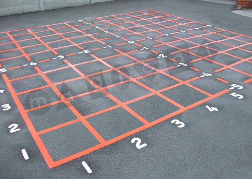 Photo of playground marking/equipment - 4 Quad Maths Grid | School playground markings / Primary schools / Grids