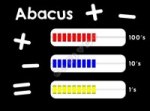 Abacus Board - Black (supply only with fixings) playground marking/equipment photo - Nursery and Reception, Primary, Wallboards and Banners