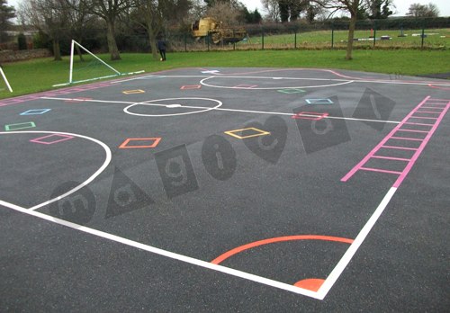 Photo of playground marking/equipment - Activity Zone Large | School playground markings / Primary schools / Secondary schools and Further Education / Sports and Training