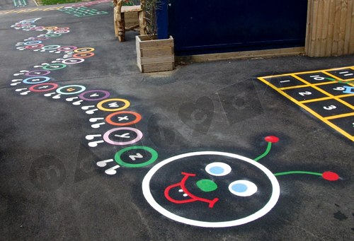 Photo of playground marking/equipment - Alphabet Caterpillar | Nursery and Reception / School playground markings / Primary schools / Alphabet