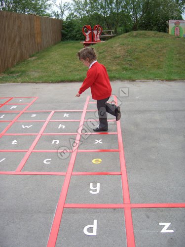 Photo of playground marking/equipment - Alphabet Jump | Nursery and Reception / School playground markings / Primary schools / Alphabet