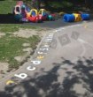 Thumbnail photo of playground marking/equipment - Alphabet  - lower case letters 150mm high
