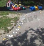 Alphabet - lower case letters 300mm high playground marking/equipment photo - Nursery and Reception, Markings, Primary, Alphabet