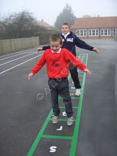 Photo of playground marking/equipment - Alphabet Ladder | Nursery and Reception / School playground markings / Primary schools / Alphabet