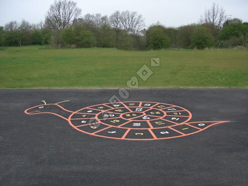 Photo of playground marking/equipment - Alphabet Snail | Nursery and Reception / School playground markings / Primary schools / Alphabet