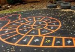 Alphabet Snail - Cursive Style playground marking/equipment photo - Markings, Primary, Alphabet