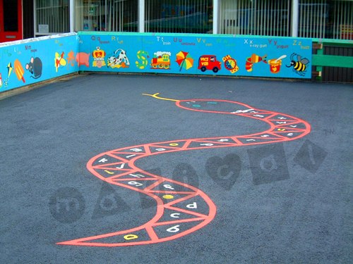Photo of playground marking/equipment - Alphabet Snake | Nursery and Reception / School playground markings / Primary schools / Alphabet