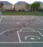 Basketball Court to FIBA 2010 new regs playground marking/equipment photo - Markings, Primary, Secondary and Further Education, Sports and Training