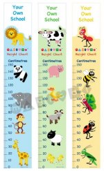 Height Chart - Bugs (supply only) playground marking/equipment photo - Nursery and Reception, Primary, Wallboards and Banners, Educational