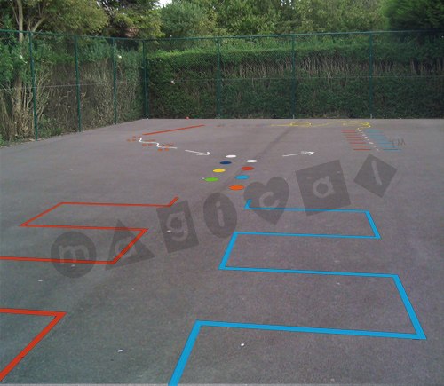 Photo of playground marking/equipment - Challenge Course | School playground markings / Primary schools / Secondary schools and Further Education