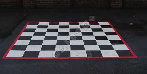 Photo of playground marking/equipment - Chessboard - White Squares Only | School playground markings / Primary schools / Secondary schools and Further Education