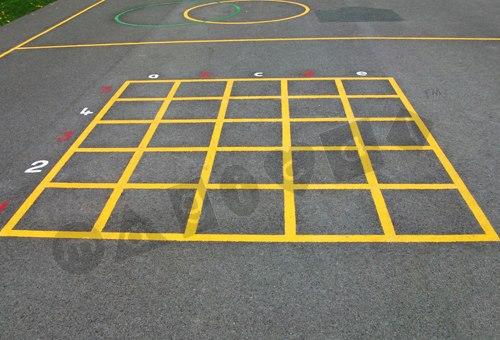 Photo of playground marking/equipment - Co-ordinates Grid - Lines | School playground markings / Primary schools / Grids