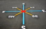 Compass - 8 Point playground marking/equipment photo - Markings, Primary, Compass