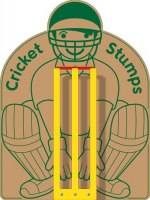 Cricket Stumps & Keeper Wallboard (supply only with fixings) playground marking/equipment photo - Primary, Wallboards and Banners, Outdoor Exercise Equipment