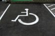 Thumbnail photo of playground marking/equipment - Disabled Parking Sign - White (supply only)