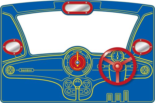 Photo of playground marking/equipment - Driving Experience Panel - POST MOUNTED ONLY | Nursery and Reception / Primary schools / Wallboards and Banners