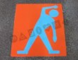 Thumbnail photo of playground marking/equipment - Fitness Mats - set of 8 with 'start' & 'end"