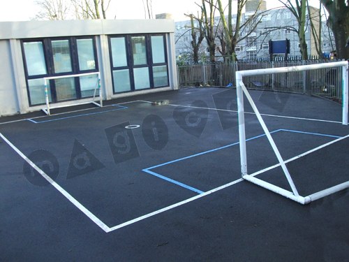 Photo of playground marking/equipment - Football Goal - Mini | School playground markings / Primary schools / Secondary schools and Further Education / Sports and Training