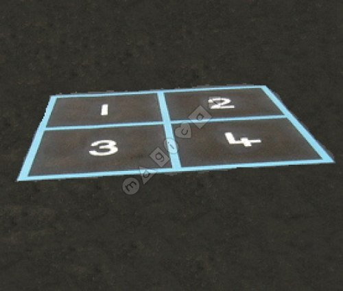 Photo of playground marking/equipment - Four Square Game 3 | Nursery and Reception / School playground markings / Primary schools / Grids