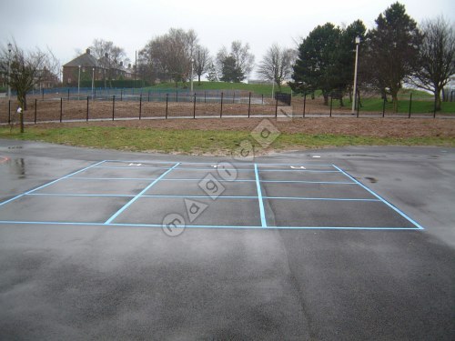 Photo of playground marking/equipment - Grid - h,t,u | School playground markings / Primary schools / Secondary schools and Further Education / Grids