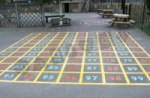 Grid - Maths 1 to 100 playground marking/equipment photo - Markings, Primary, Educational