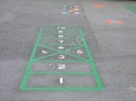 Hopscotch 1 - 10 R playground marking/equipment photo - Nursery and Reception, Markings, Primary, Hopscotch
