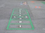 Hopscotch 1 - 10 R playground marking/equipment photo - Nursery and Reception, Markings, Primary, Hopscotch