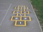 Hopscotch 1 - 10 S playground marking/equipment photo - Nursery and Reception, Markings, Primary, Secondary and Further Education, Hopscotch, Activity, Exercise Related