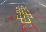 Hopscotch - Rocket playground marking/equipment photo - Nursery and Reception, Markings, Primary, Hopscotch, Exercise Related
