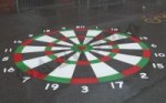 Dartboard playground marking/equipment photo - Markings, Primary, Number