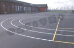 J Track Long 2 Lane N1 playground marking/equipment photo - Primary, PE Related