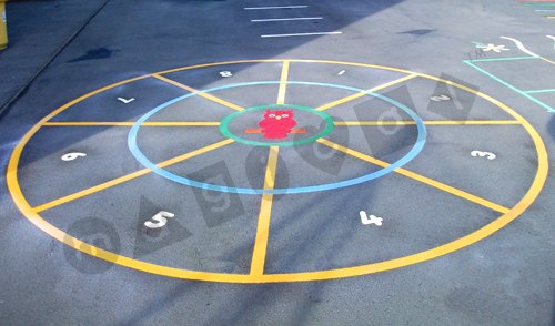 Photo of playground marking/equipment - Knowledge Wheel | School playground markings / Primary schools / Educational