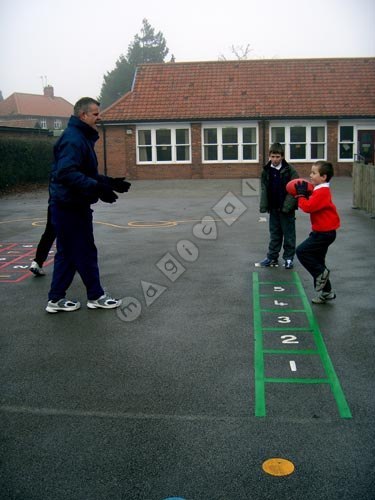 Photo of playground marking/equipment - Ladder - Numbered 0 to 10 | Nursery and Reception / School playground markings / Primary schools / Number