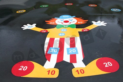 Photo of playground marking/equipment - Magico the Number Clown | Nursery and Reception / School playground markings / Primary schools / Number