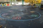 MathMan (numerical Mr Tig) playground marking/equipment photo - Markings, Primary, Number