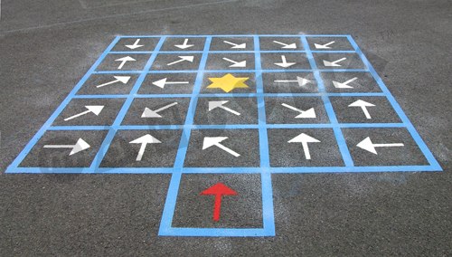 Photo of playground marking/equipment - Maze - Directional Arrow | School playground markings / Primary schools / Skill Related