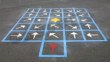 Thumbnail photo of playground marking/equipment - Maze - Directional Arrow