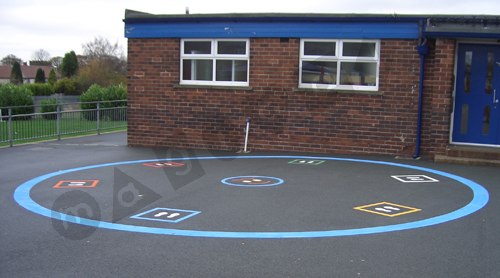 Photo of playground marking/equipment - Mr Tig | School playground markings / Primary schools / Team Games