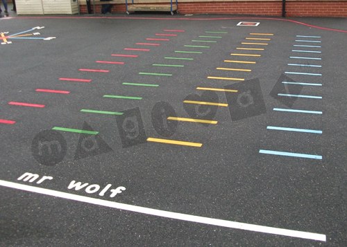 Photo of playground marking/equipment - Mr Wolf | Nursery and Reception / School playground markings / Primary schools / Team Games