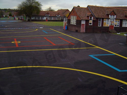Photo of playground marking/equipment - Multi Court 1 | School playground markings / Primary schools / Secondary schools and Further Education / Sports and Training